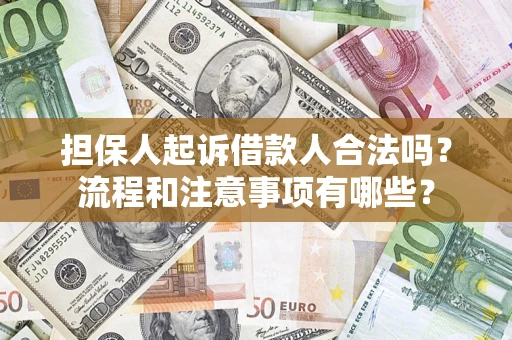 北京担保人起诉借款人合法吗？流程和注意事项有哪些？