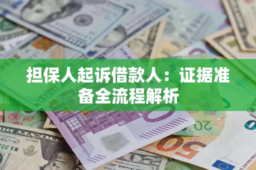 北京担保人起诉借款人：证据准备全流程解析