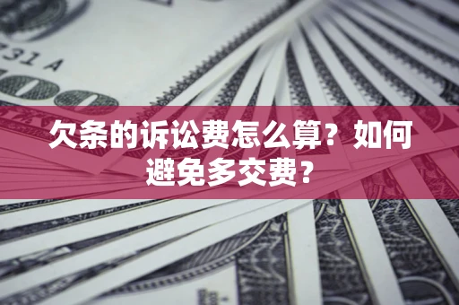 北京欠条的诉讼费怎么算？如何避免多交费？