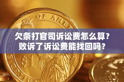 北京欠条打官司诉讼费怎么算？败诉了诉讼费能找回吗？