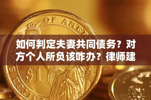 北京如何判定夫妻共同债务？对方个人所负该咋办？律师建议