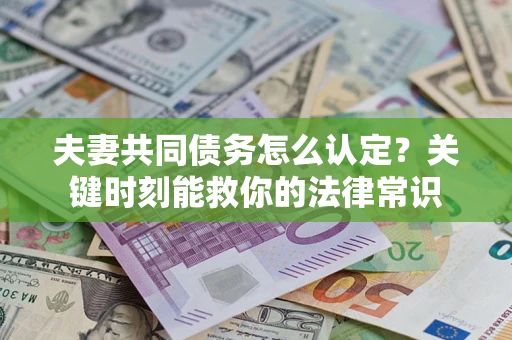北京夫妻共同债务怎么认定？关键时刻能救你的法律常识