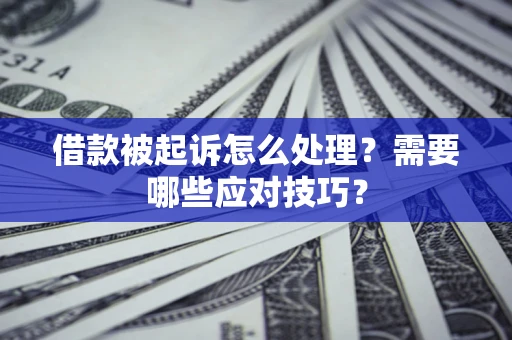 北京借款被起诉怎么处理？需要哪些应对技巧？